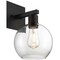 Access Lighting Port Nine Burgundy, Burgundy LED Wall Sconce, Matte Black Finish, Clear Glass 63145LEDDLP-MBL/CLR - alternate 3